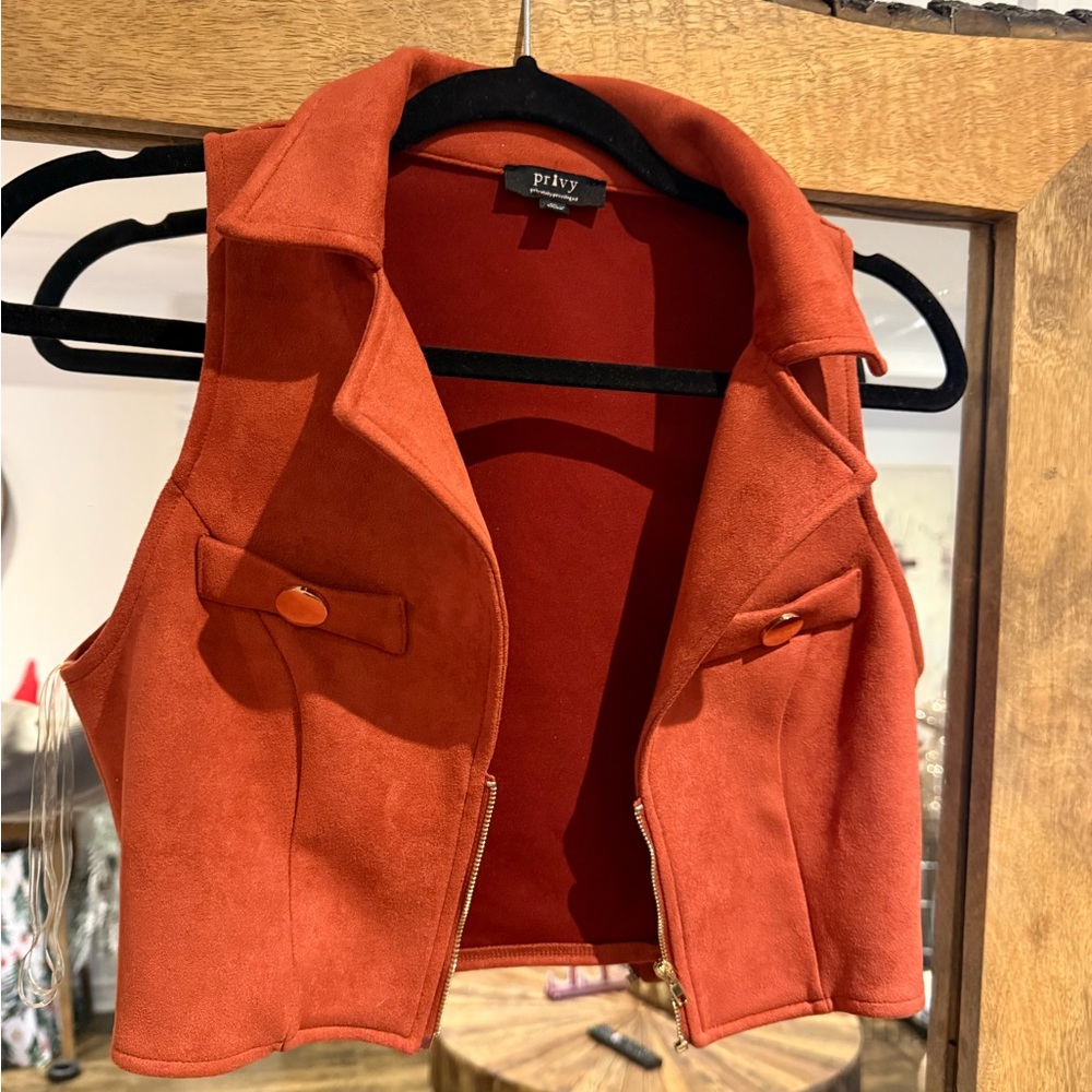 Privy Terracotta Sleeveless Vest